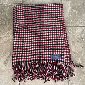 Pendleton Red and Black Plaid Throw Blanket